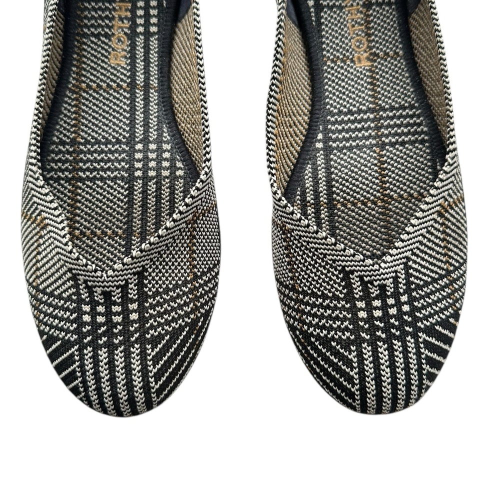 Rothy's Flats In Black/Beige/Bleu Size 9 - Picture 2 of 5